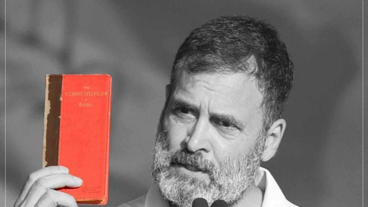 BJP, Congress Trade Barbs Over ‘Red’ Constitution Carried by Rahul Gandhi