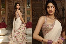 Janhvi Kapoor Shines Bright In Arpita Mehta Floral Lehenga, Don’t Miss Her Cricket-Inspired Necklace