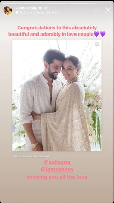 Sonakshi Sinha, Zaheer Iqbal wedding live updates: Kusha Kapila congratulates the couple