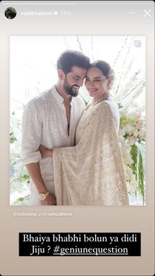 Sonakshi Sinha wedding live updates: Saqib Saleem shares adorable post for newlyweds