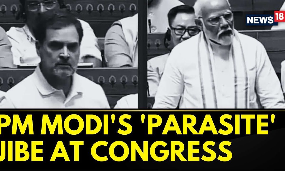 PM Modi Lok Sabha Speech | Prime Minister Modi's 'Parasite' Jibe At Congress | Modi In Lok Sabha 