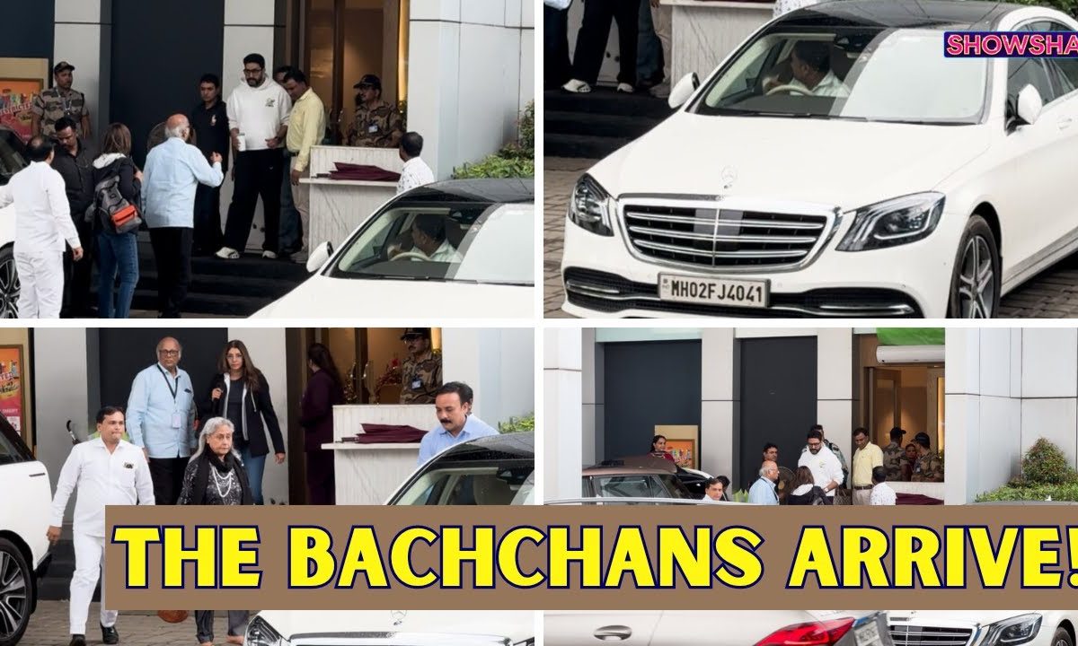 Abhishek, Jaya & Shweta Bachchan Arrive For Anant And Radhika's Wedding I Ambani Wedding I WATCH