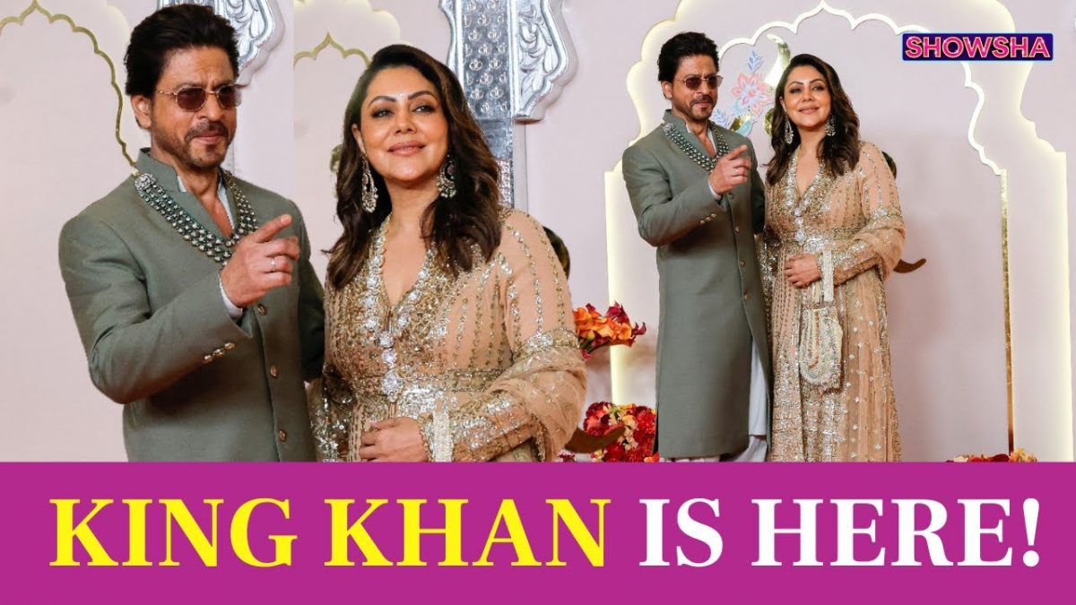Shah Rukh Khan & Gauri Khan Make A Grand Entry At Anant-Radhika's Lagna ...