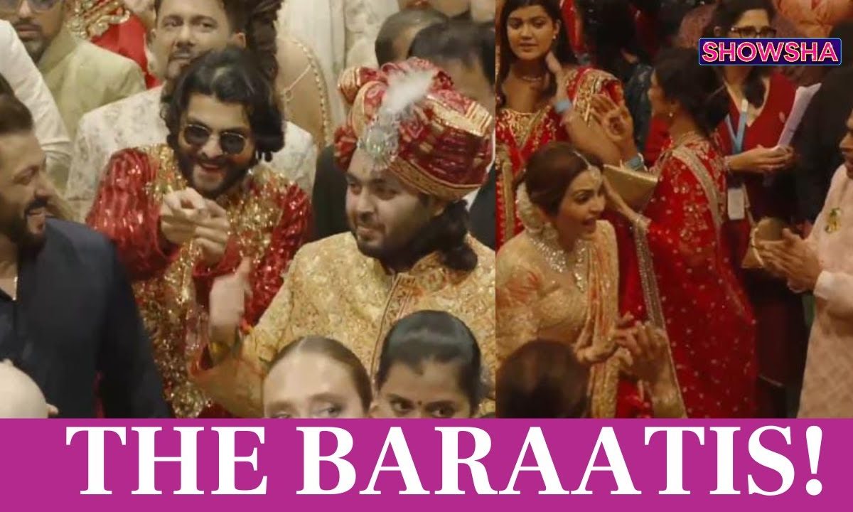 Anant Ambani Dances With Salman Khan, Nita & Mukesh Ambani Lead Son's BARAAT | Ambani Wedding; WATCH