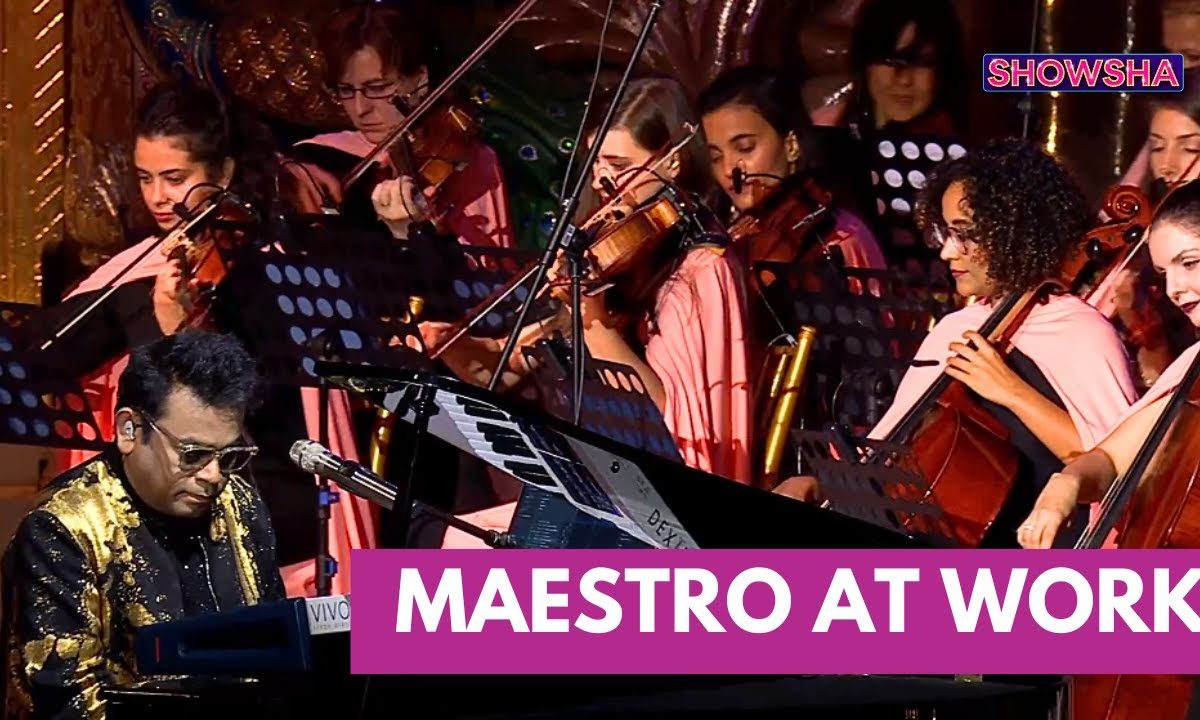 AR Rahman Performs Soulful Renditions Of His Hit Songs With Orchestra At Anant-Radhika's Reception