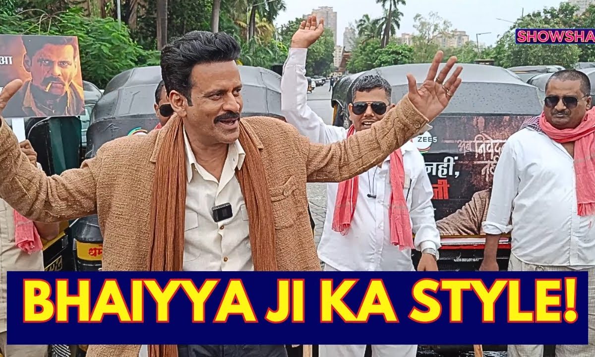 Manoj Bajpayee Promotes 'Bhaiyya Ji' With Auto Drivers In Mumbai; WATCH His Dashing Entry