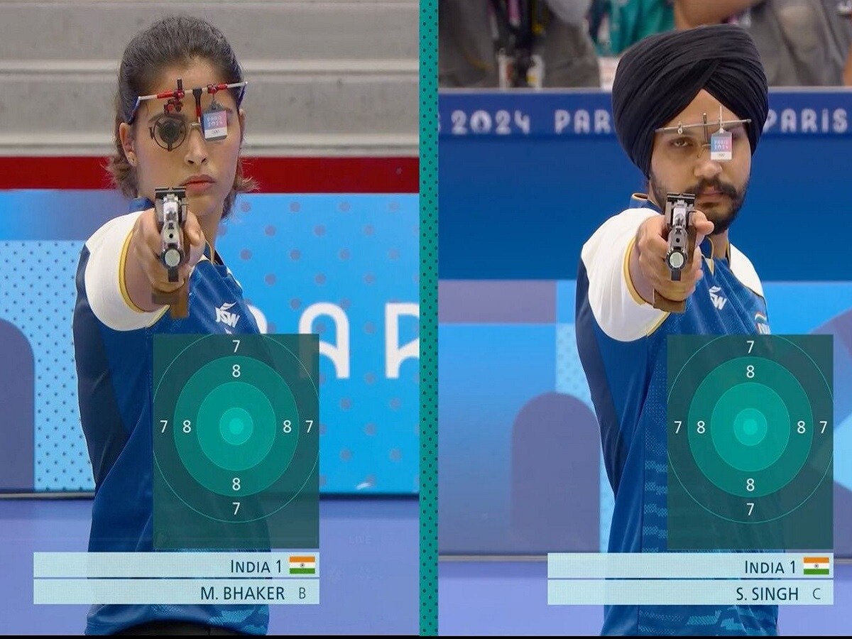 Paris Olympics 2024: Manu Bhaker Wins Another Bronze With Sarabjot Singh