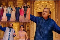 Mukesh and Nita Ambani Dance to 'Deewangi Deewangi' With Family at Anant-Radhika's Sangeet | Watch