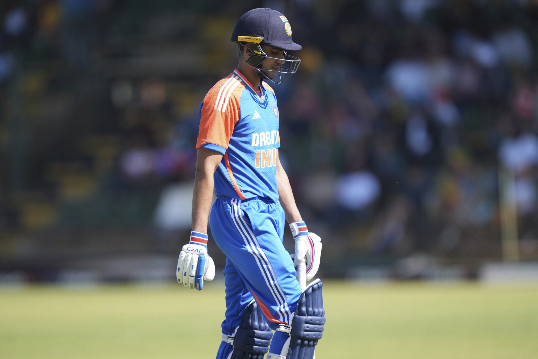 During India's chase, skipper Shubman Gill's 31 gave his side a good start, but wickets kept falling from the other side. (AP photo) During India's chase, skipper Shubman Gill's 31 gave his side a good start, but wickets kept falling from the other side. (AP photo)