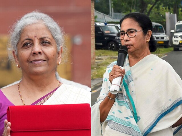 Union Finance Minister Niramala Sitharaman and Trinamool Congress chief Mamata Banerjee.