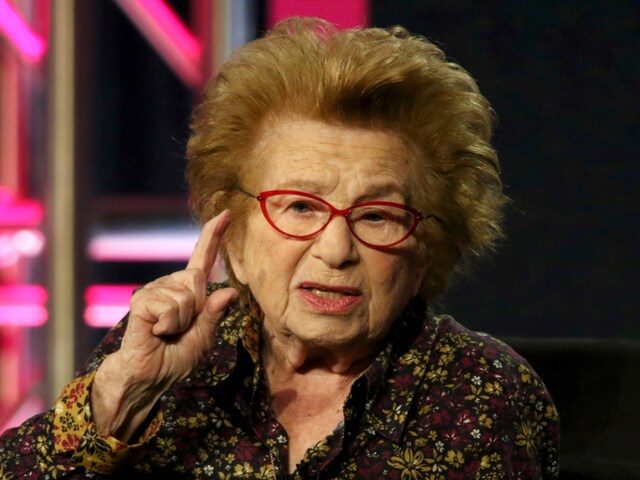 Dr Ruth Westheimer participates in the Ask Dr Ruth panel during the Hulu presentation at the Television Critics Association Winter Press Tour at The Langham Huntington, on February 11, 2019. (AP Photo)