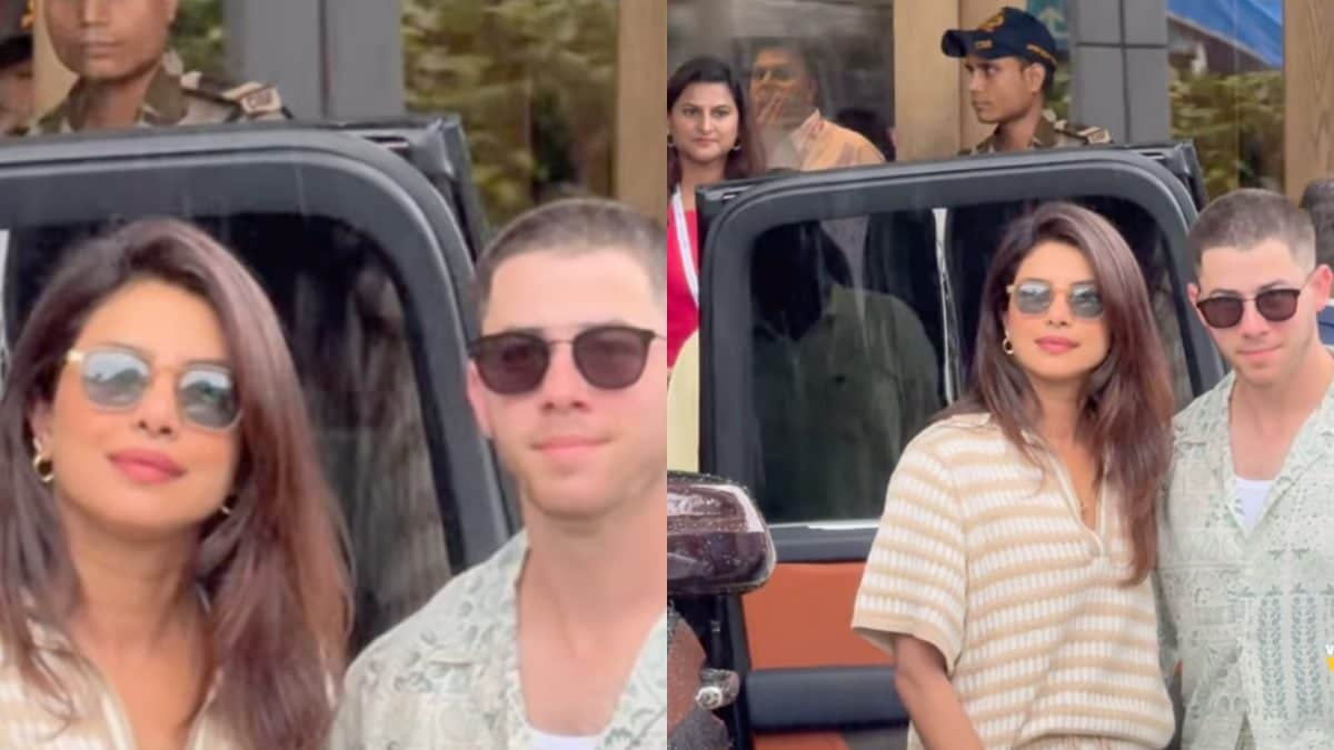 Priyanka Chopra And Nick Jonas Stun in Coordinated Chic Pyjamas As They ...