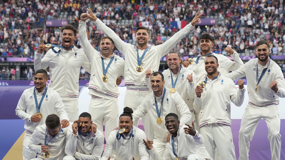 French Rugby Sevens Team Celebrate Olympic Gold With Unique Cabaret Dance Routine