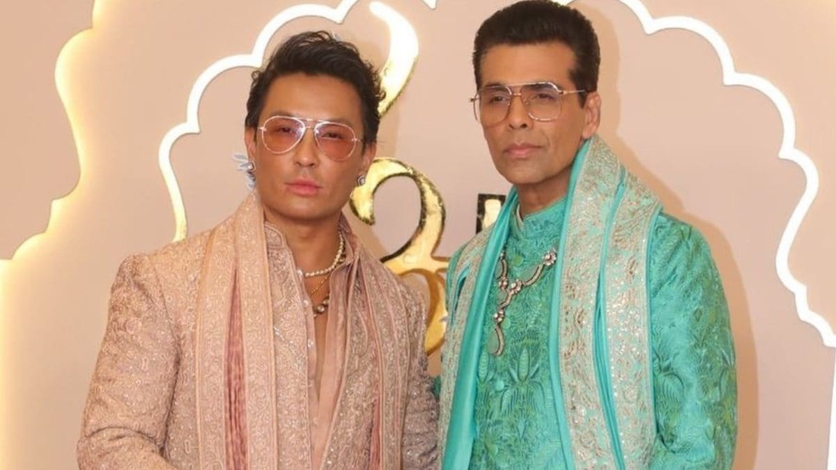 Karan Johar Poses With Prabal Gurung at Anant Ambani and Radhika Merchant's Wedding