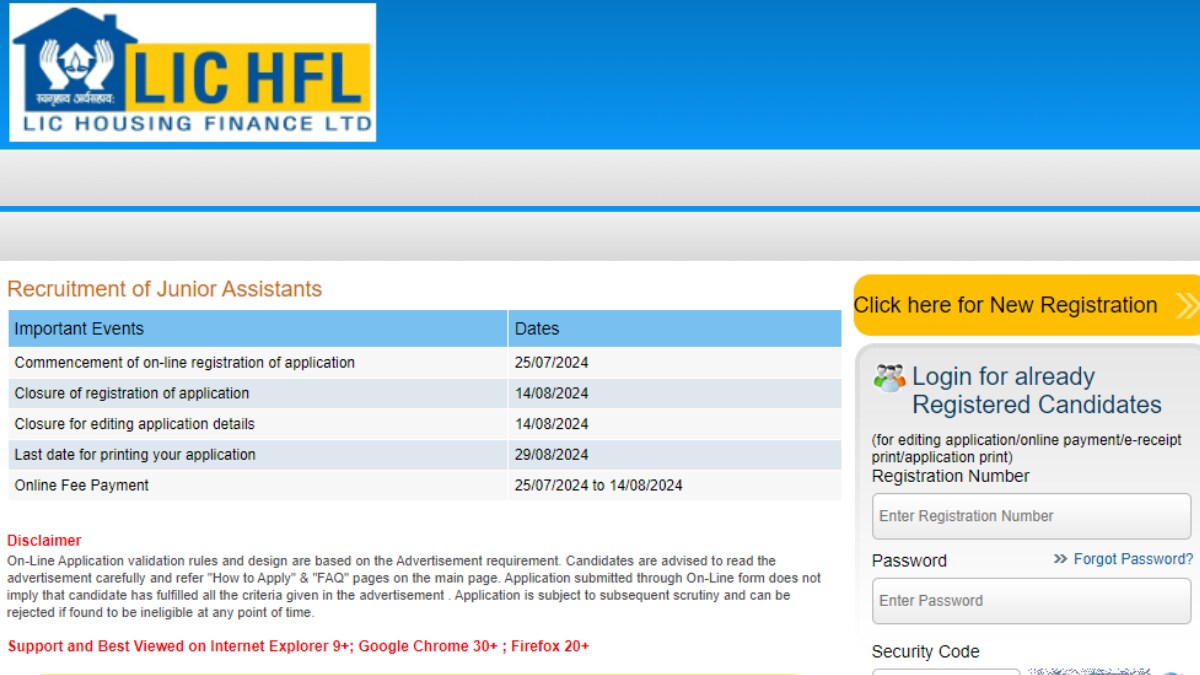 LIC HFL Junior Assistant Recruitment 2024: Apply For 200 Posts, Check Eligibility Criteria, Salary And More Here