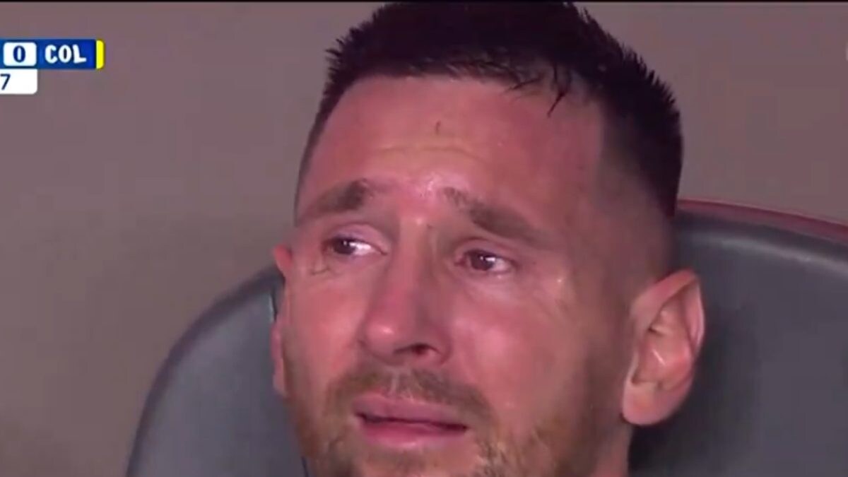 Watch: Lionel Messi Bursts Into Tears After Injury Forces Him Out of ...