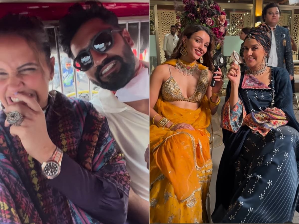 Neha Dhupia Shares Fun BTS Video With Triptii Dimri, Vicky Kaushal From ...