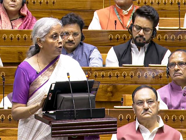 Union Finance Minister Nirmala Sitharaman presents the Union Budget 2024-25 in Lok Sabha. (PTI)