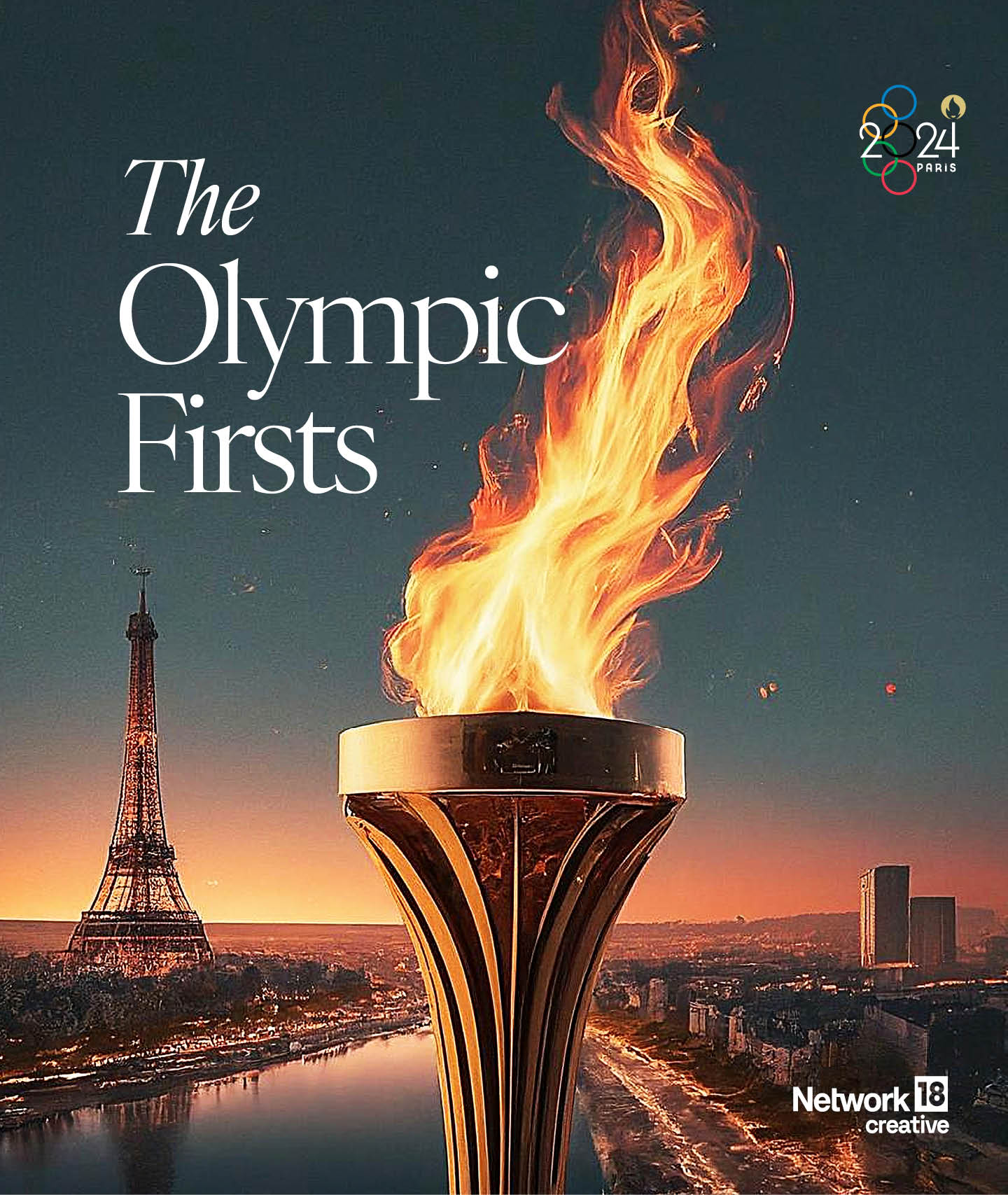 Here are the first occurrences of certain historic events in the Olympics. (Image: News18 Creative) Here are the first occurrences of certain historic events in the Olympics. (Image: News18 Creative)