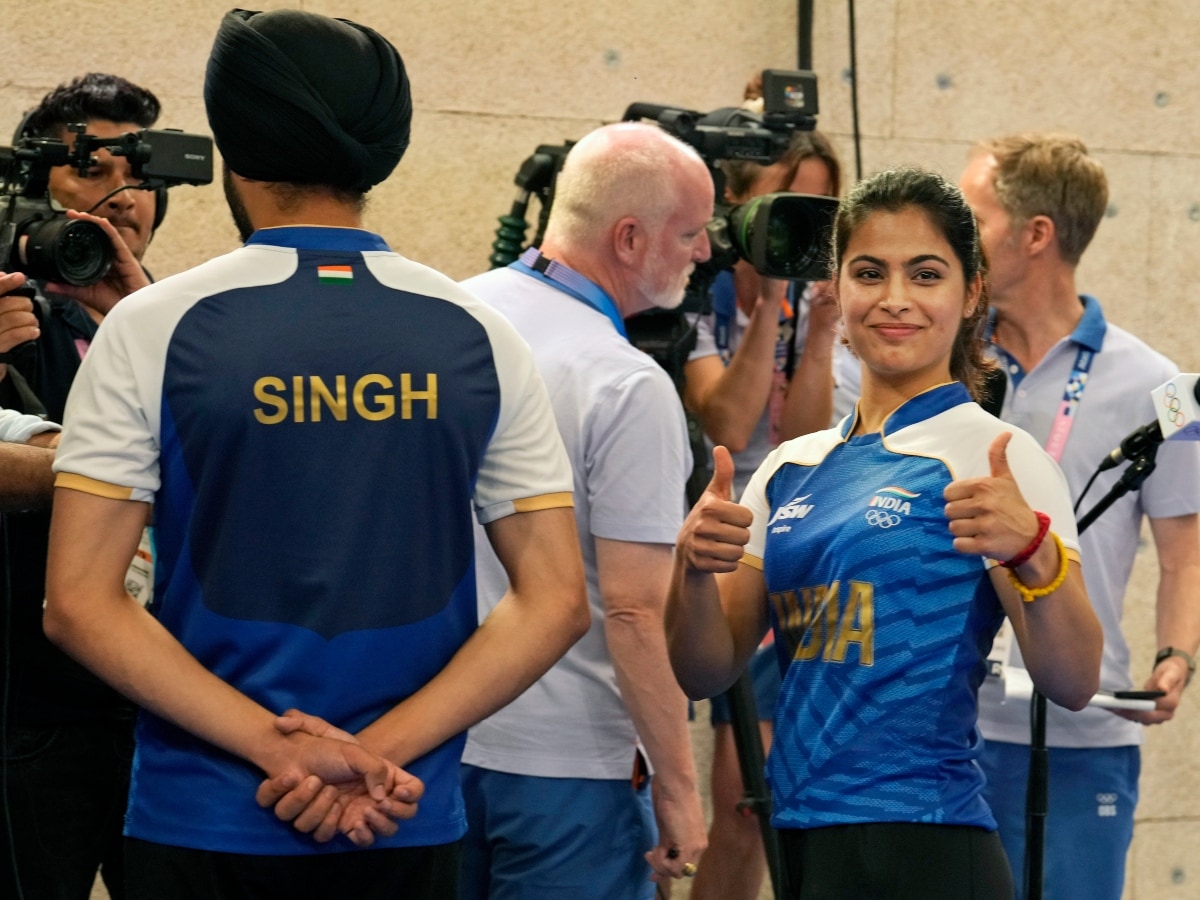 Paris Olympics 2024: Manu Bhaker Wins Another Bronze With Sarabjot Singh
