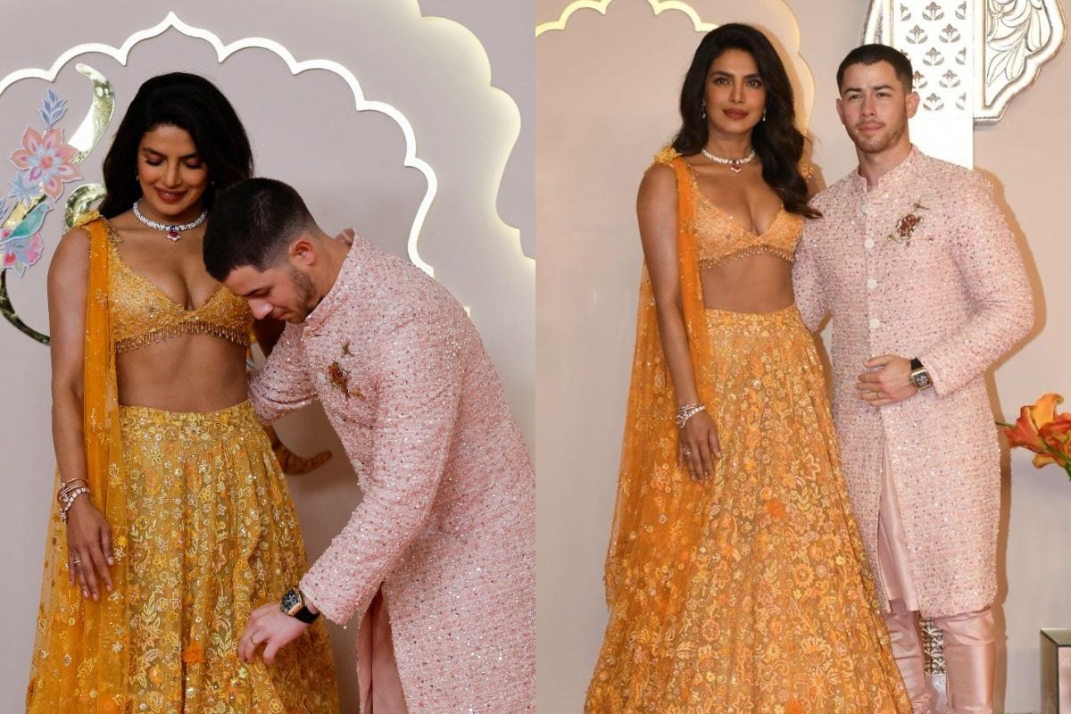 Priyanka Chopra Stares Lovingly at Nick Jonas As He Fixes Her Lehenga at  Anant-Radhika's Wedding | Watch | Movies News - News18