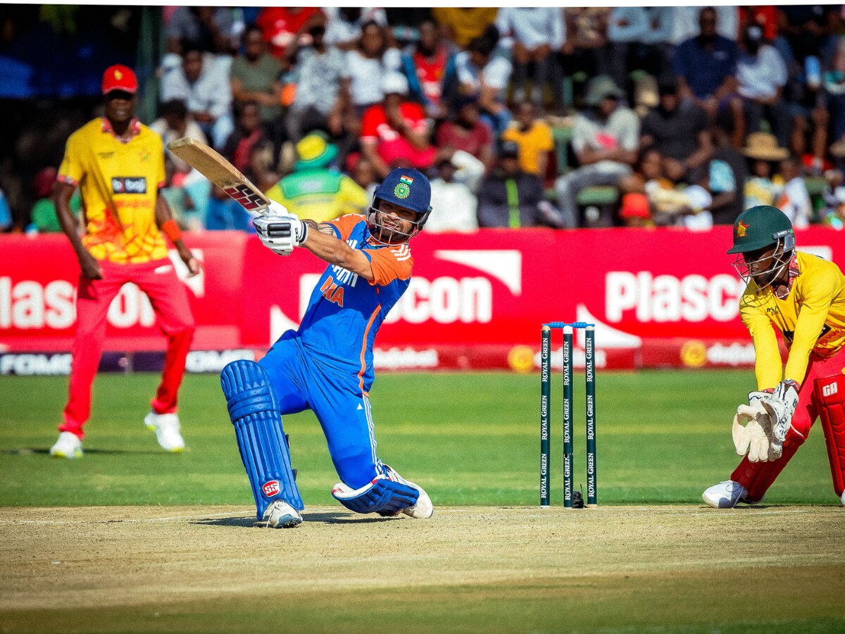 As the innings came to a close, India finished with a mammoth total of 234/2 with Rinku Singh's brief cameo of 48 in 22 deliveries putting India in the driver's seat. (Image: X/@BCCI) As the innings came to a close, India finished with a mammoth total of 234/2 with Rinku Singh's brief cameo of 48 in 22 deliveries to put India in the driver's seat. (Image: X/@BCCI)