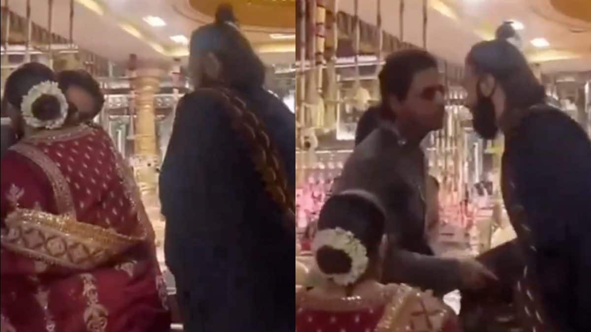 Shah Rukh Khan Kisses Pregnant Deepika Padukone, Hugs Ranveer At Anant 