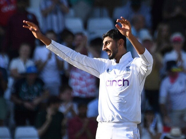 Shoaib Bashir has taken 24 wickets at an average of 29.83 in five Tests so far. (AP Photo)