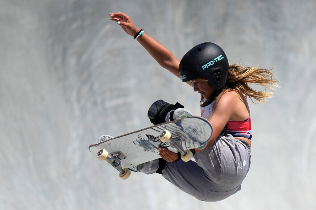 Sky Brown (Skateboarding): Britain's Sky Brown became her country’s youngest medal winner when she picked up a bronze on her debut at Tokyo 2020 at just 13 years and 28 days of age. She also expressed an interest in competing in surfing this year. (Photo: AP) Sky Brown (Skateboarding): Britain's Sky Brown became her country’s youngest medal winner when she picked up a bronze on her debut at Tokyo 2020 at just 13 years and 28 days of age. She also expressed an interest in competing in surfing this year. (Photo: AP)