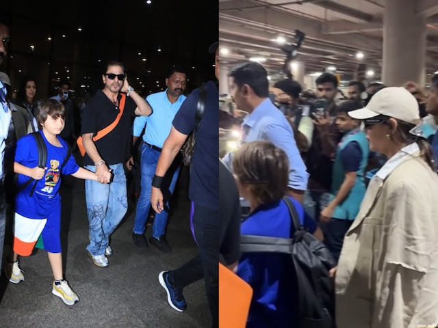 Shah Rukh Khan Returns To Mumbai With Gauri Khan And Abram, Get Papped ...