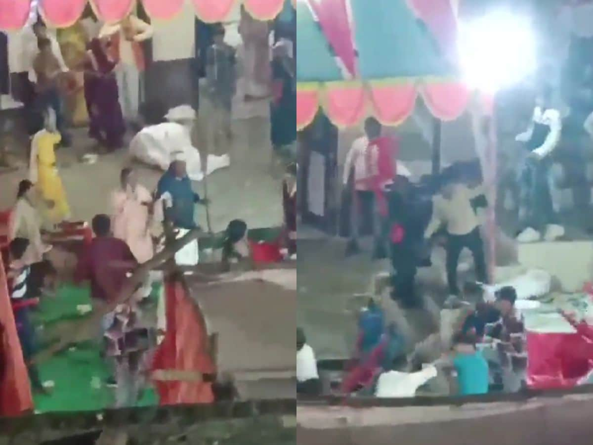 Flying Chairs, Sticks': Bride and Groom's Families Clash in Firozabad Over  'Less Food', Watch Video - News18