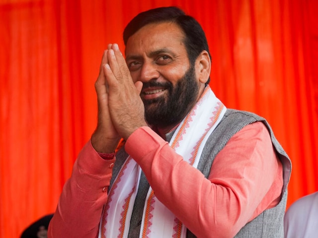 Haryana CM Nayab Singh Saini at an event at Haryana Bhavan, in New Delhi, Thursday, July 11, 2024. (PTI Photo)