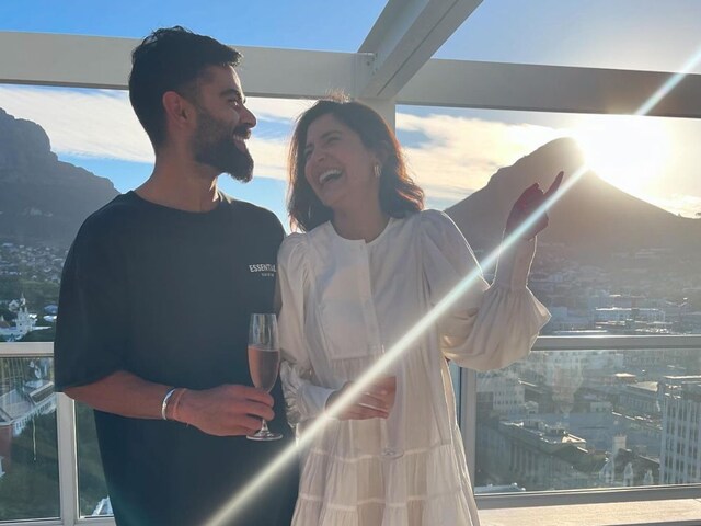 The former India captain posted a heartwarming picture with his wife, Anushka Sharma on Instagram, thanking her for the support she has given him. (Image: Instagram)