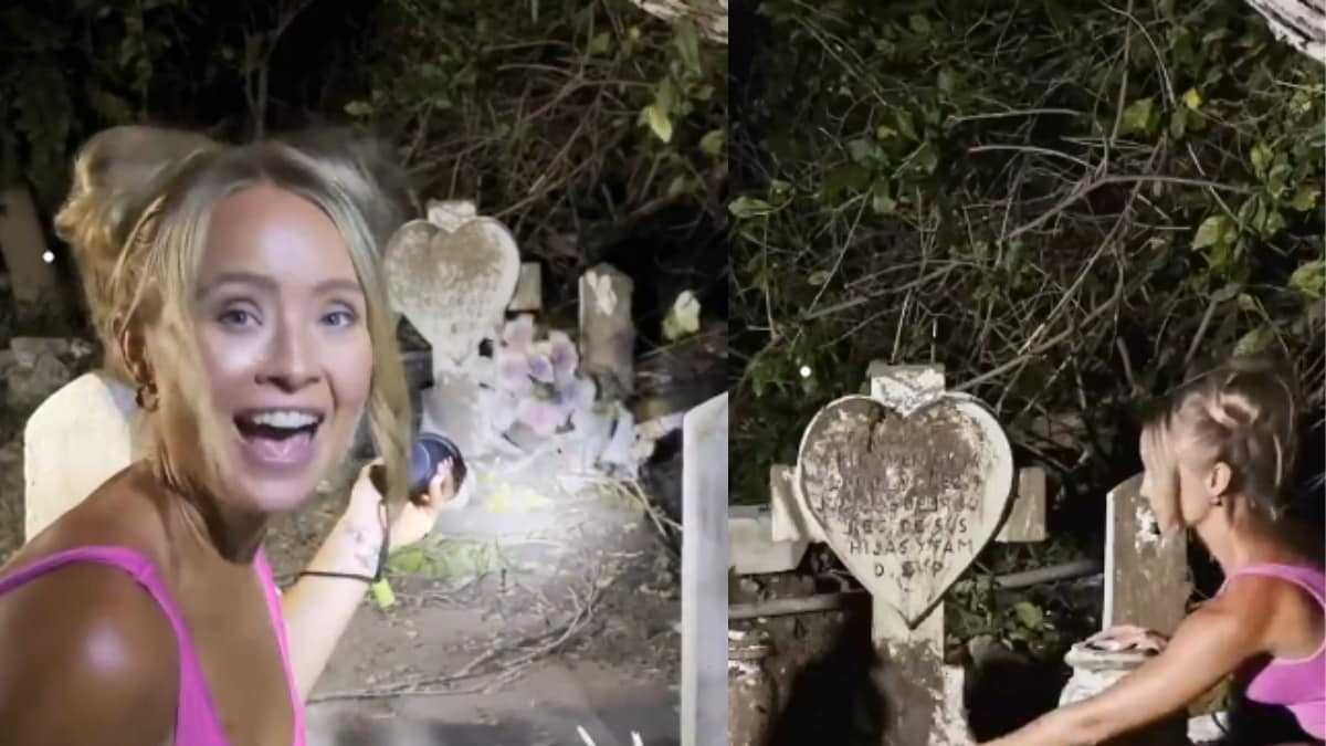 Watch: Influencer Cleans Abandoned Grave In Spooky Viral Video, Internet Reacts