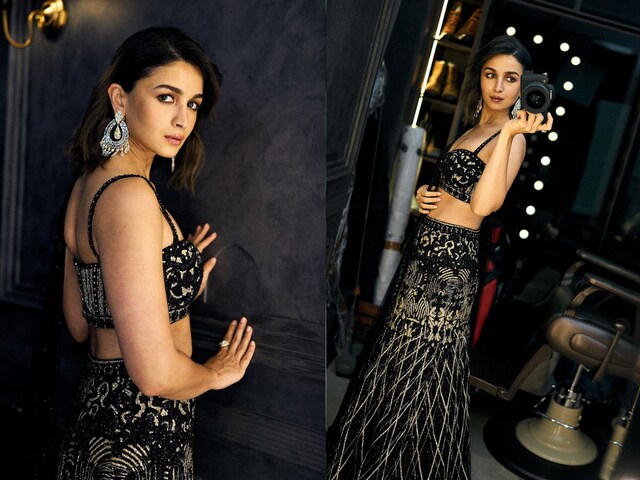 Alia in black dress best sale