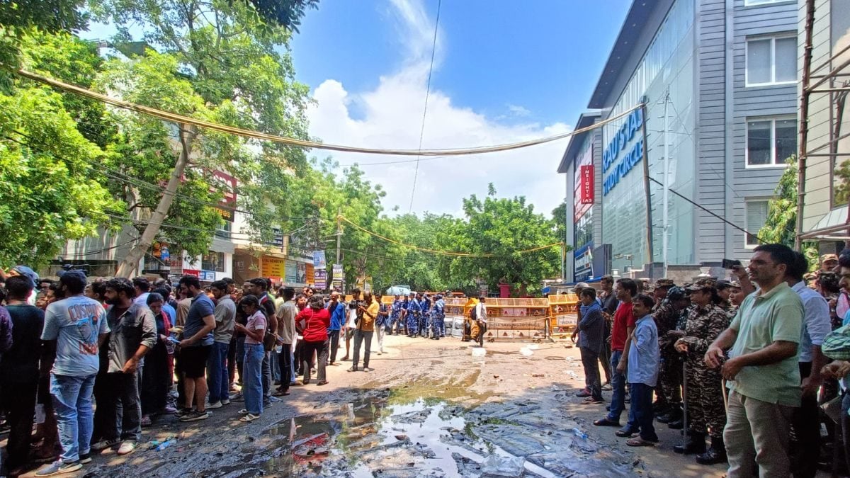 Delhi Coaching Centre Had No Drainage System In Basement Library Where ...