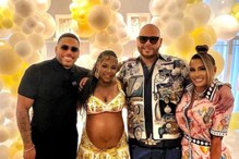 In Pics: Ashanti Shows Off Baby Bump At Surprise Baby Shower