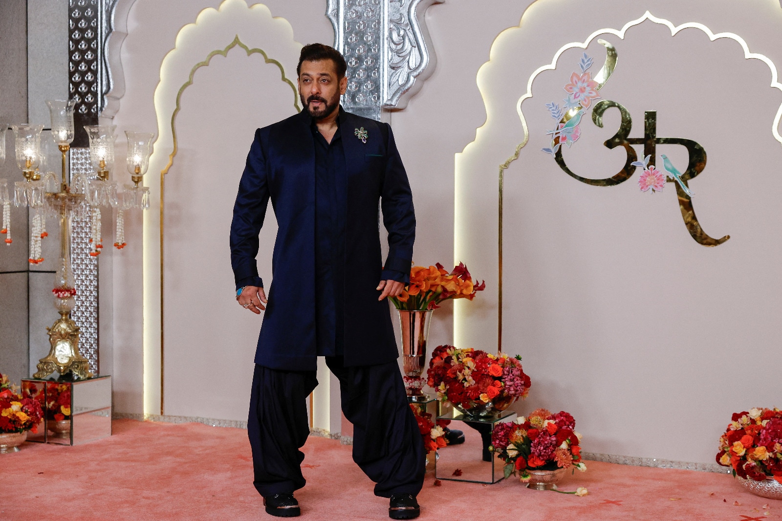 Actor Salman Khan looks dapper as he poses for pictures on the red carpet of the grand event. (Image: Reuters) Actor Salman Khan looks dapper as he poses for pictures on the red carpet of the grand event. (Image: Reuters)