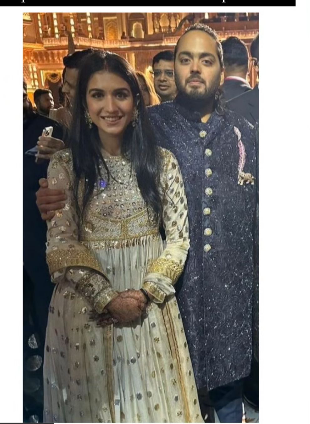 Radhika Merchant Is A Sight To Behold In Stunning Silver Anarkali Suit On Her Reception - News18