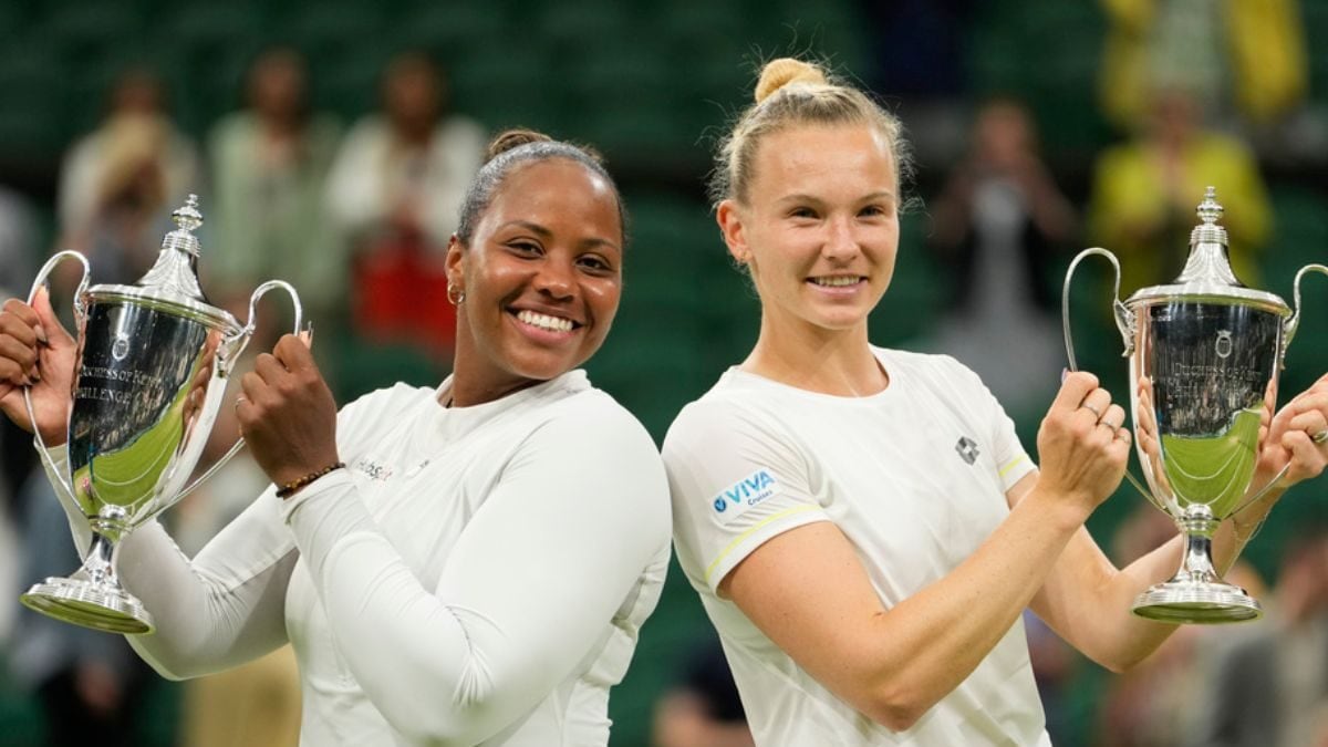 Wimbledon: Katerina Siniakova and Taylor Townsend win the women’s doubles title