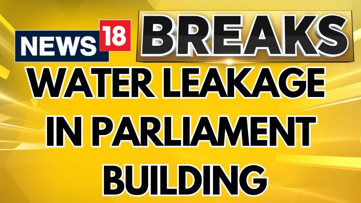 Delhi Rains | Water Leaks Inside New Parliament Building A Year After Completion | English News - News18