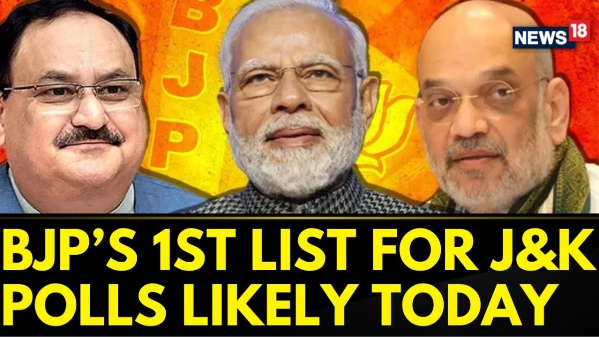 BJP Likely To Release Its First List Of Candidates For J&K Election Today | J&K Elections 2024 - News18
