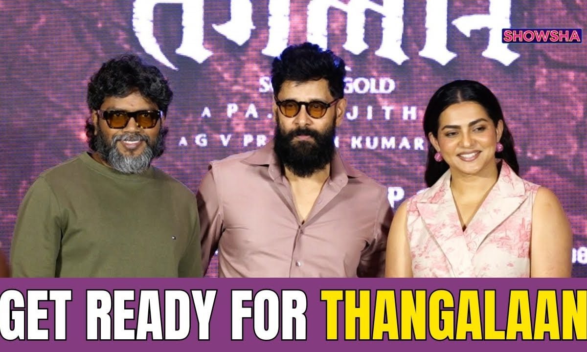 Chiyaan Vikram, Parvathy & Director Pa Ranjith Attend The Press ...