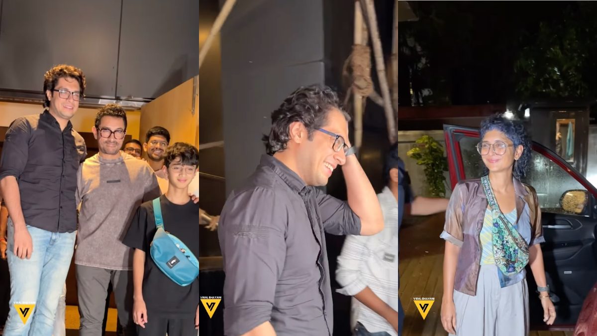 Aamir Khan Smiles Bright With Sons Junaid and Azad, Ex-Wife Kiran Rao ...