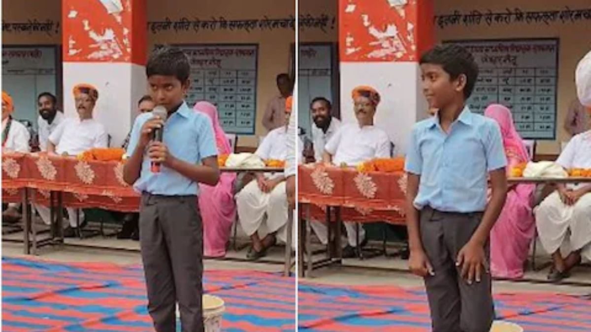 School Boy Function Watch: Rajasthan Boy Perfectly Imitates Animal Sounds At School ...