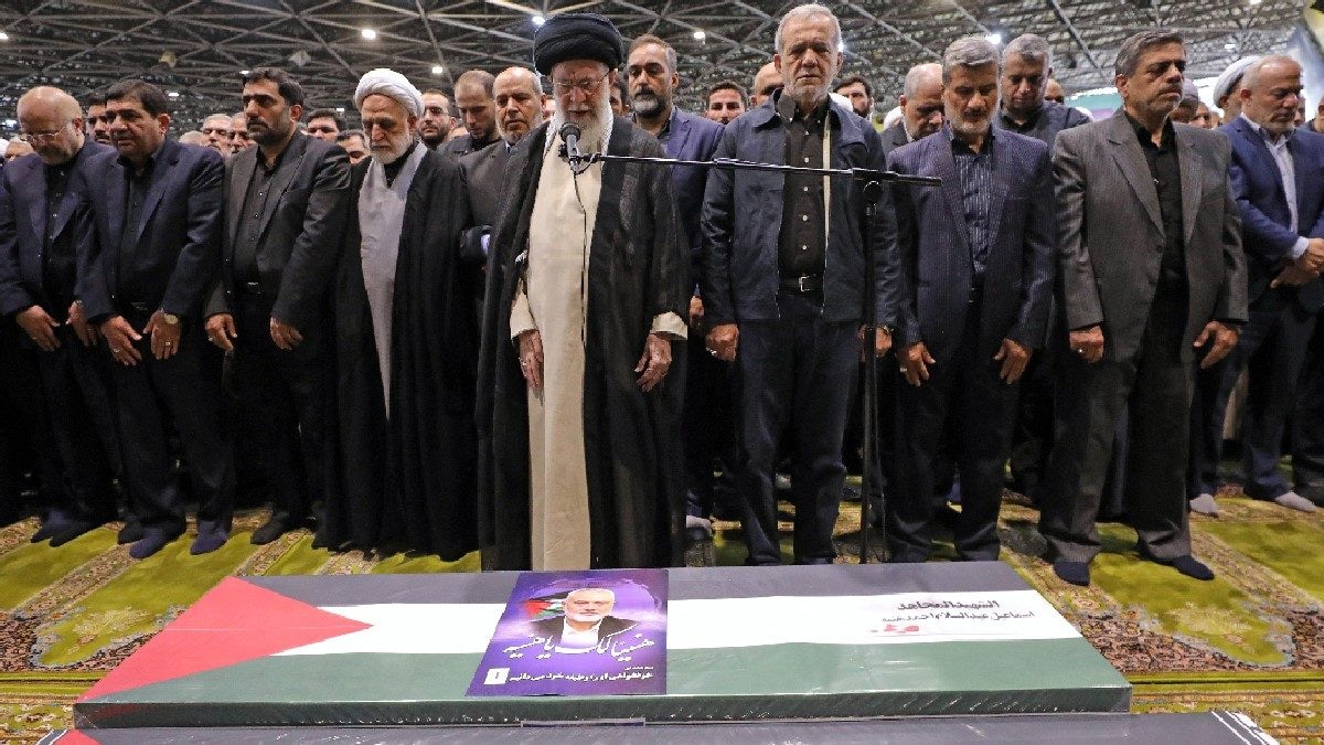 Watch: At Ismail Haniyeh's Funeral In Iran, Khamenei Vows Revenge Against Israel