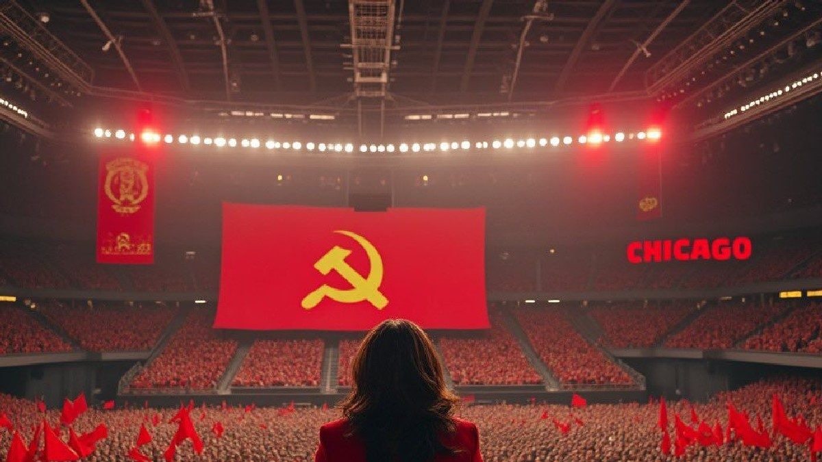 Trump Takes Aim At Kamala Harris With AI-Generated Image Depicting A Communist Leader