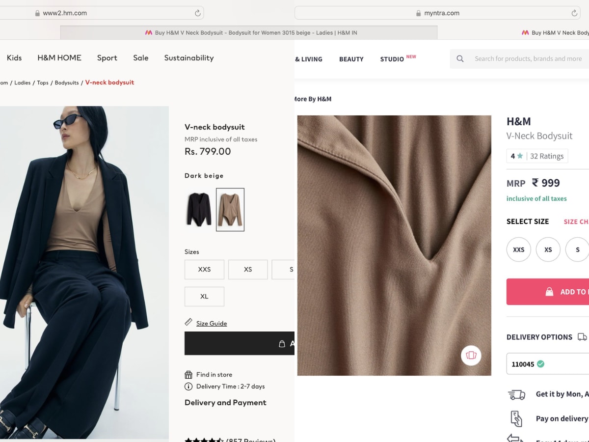 Woman Finds Rs 799 H M Top Listed for Rs 999 on Myntra Shares Screenshots News18