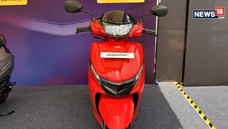 TVS Jupiter 110. (Photo: Samreen Pall/News18)

