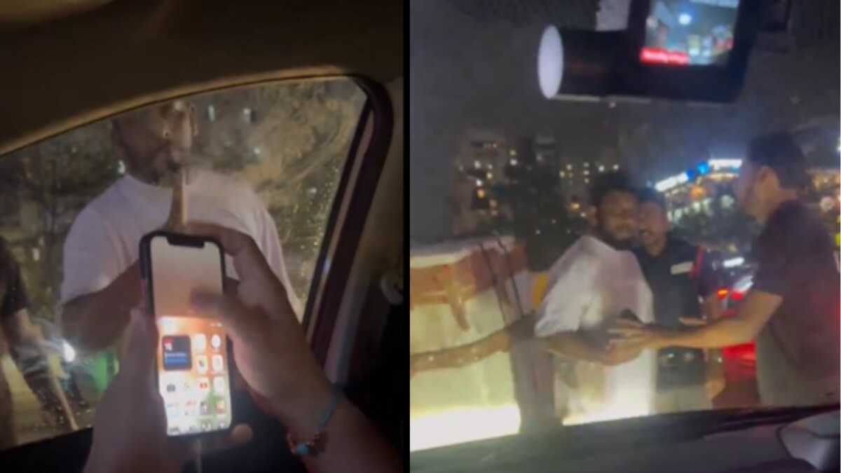 Caught On Camera: Drunk Biker Smashes Car Windshield In Bengaluru ...
